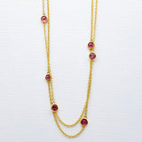 TOURMALINE GOLD NECKLACE