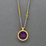 TRAPICHE RUBY DIAMOND GOLD NECKLACE