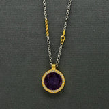 TRAPICHE RUBY DIAMOND GOLD NECKLACE