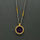 TRAPICHE RUBY DIAMOND GOLD NECKLACE
