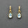 BLUE TOPAZ GOLD EARRINGS
