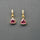 PINK TOURMALINE GOLD EARRINGS