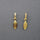 LEAF POST GOLD EARRINGS