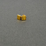 GOLD SQUARE STUD EARRINGS