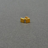 GOLD SQUARE STUD EARRINGS
