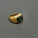 GREEN TOURMALINE GOLD RING