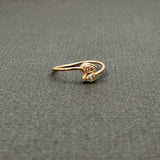 PEAR CUT DIAMONDS CROSS RING