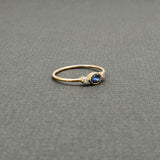 SAPPHIRE AND DIAMONDS RING