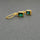 SQUARE EMERALD EARRINGS