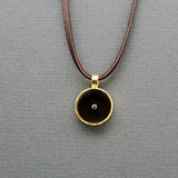 SMOKEY TOPAZ SUN PENDANT