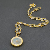 ROSE CUT DIAMOND CHAIN SUN PENDANT