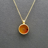 CARNELIAN SUN PENDANT