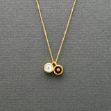 DUO SUN PENDANT NECKLACE
