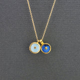 DUO SUN PENDANT NECKLACE