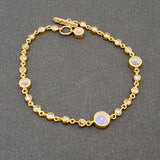 MOONSTONE DIAMONDS BRACELET