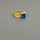 DIAMONDS APATITE GOLD RING