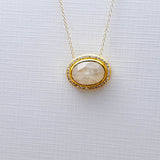 MOONSTONE DIAMONDS NECKLACE