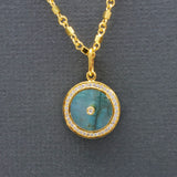 SUN MAGNIFIQUE 16MM GOLD NECKLACE