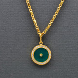SUN MAGNIFIQUE 16MM GOLD NECKLACE