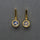 MOONSTONE GOLD SUN SYMBOL EARRINGS