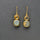 CITRINE/LABRADORITE GOLD EARRINGS