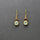 GARNET/PREHNITE GOLD EARRINGS