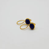 LAPIS LAZULI GOLD EARRINGS