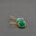 GREEN ONYX GOLD EARRINGS