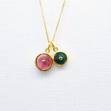 DOUBLE SUN GOLD NECKLACE