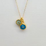 DOUBLE SUN GOLD NECKLACE