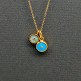 DOUBLE SUN GOLD NECKLACE