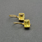 LEMON CITRINE GOLD EARRINGS