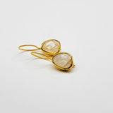 MOONSTONE GOLD EARRINGS