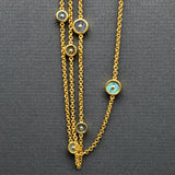 LABRADORITE SUN GOLD NECKLACE