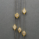 MOONSTONE MIXED METALS NECKLACE