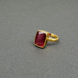 PINK TOURMALINE GOLD RING