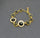 GREEN TOURMALINE SUN GOLD BRACELET