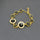 GREEN TOURMALINE SUN GOLD BRACELET