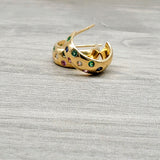 PRECIOUS GEMS GOLD EARRINGS