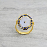 FLIP-TURN MOONSTONE RING
