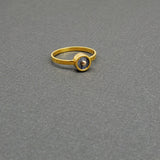 LABRADORITE SUN GOLD RING