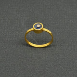LABRADORITE SUN GOLD RING