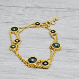 EMERALDS SUN GOLD BRACELET