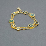 EMERALDS SUN GOLD BRACELET