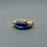 CABOCHON KYANITE GOLD RING
