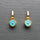 GOLD SUN TURQUOISE EARRINGS