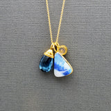 MIX GEMS GOLD NECKLACE