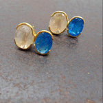 MOONSTONE APATITE GOLD EARRINGS SONIA TONKIN