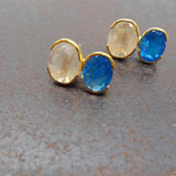 MOONSTONE APATITE GOLD EARRINGS SONIA TONKIN
