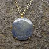 SAPPHIRE GOLD NECKLACE